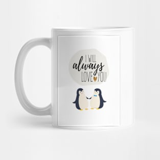 Penguin love card. card. designed by Hyunah yi Sweet PaperDesignSol Mug